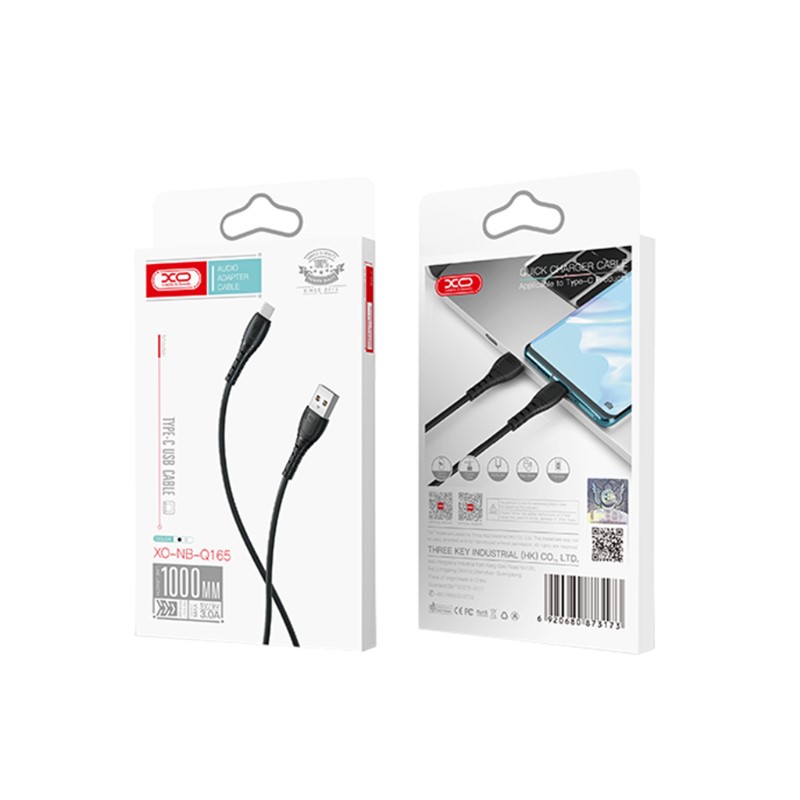XO NB-Q165 USB-TYPE-C 3A FAST CHARGING KABLO WHITE