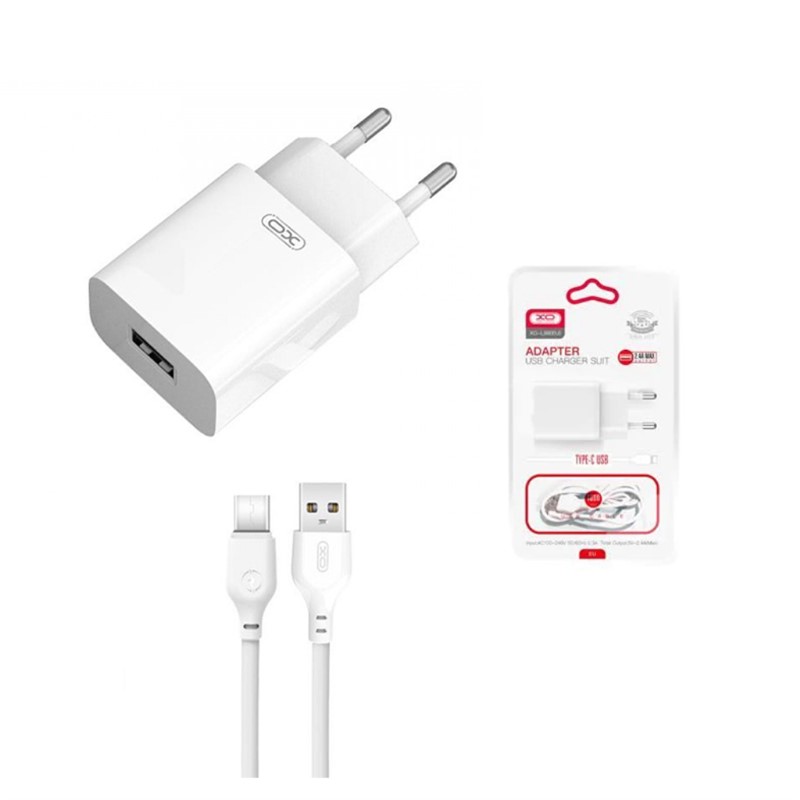 XO L99 2.1A PUNJAČ SA TYPE-C KABLOM WHITE