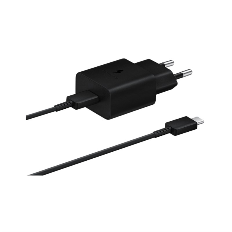 SAMSUNG 15W USB-C ADAPTER CRNI SA KABLOM (EU BLISTER)
