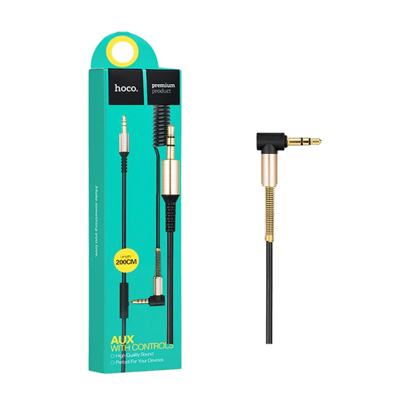 HOCO AUDIO KABL 3.5 MM, DUŽINA 1.0 METAR, CRNA