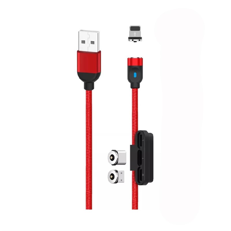 XO NB128 MAGNETNO USB KABLO 3U1 RED