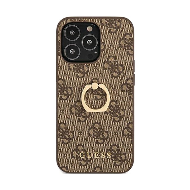 GUESS 4G RING MASKICA ZA IPHONE 13 PRO BROWN